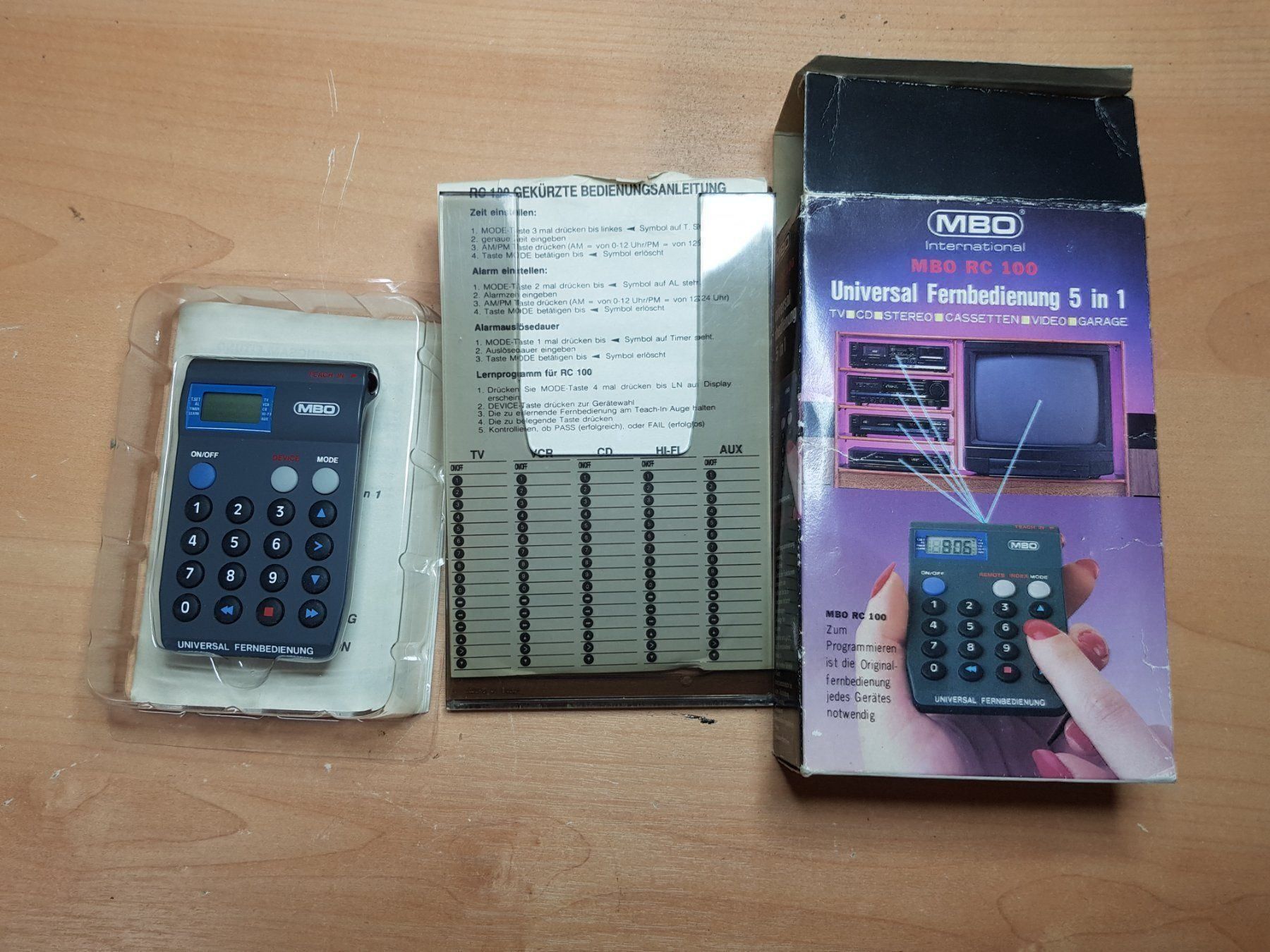 Telecomandi: MBO RC 100 Universal  5 in 1 – Nuovo e nell'imballaggio originale da Bionnens venduto da Meg011