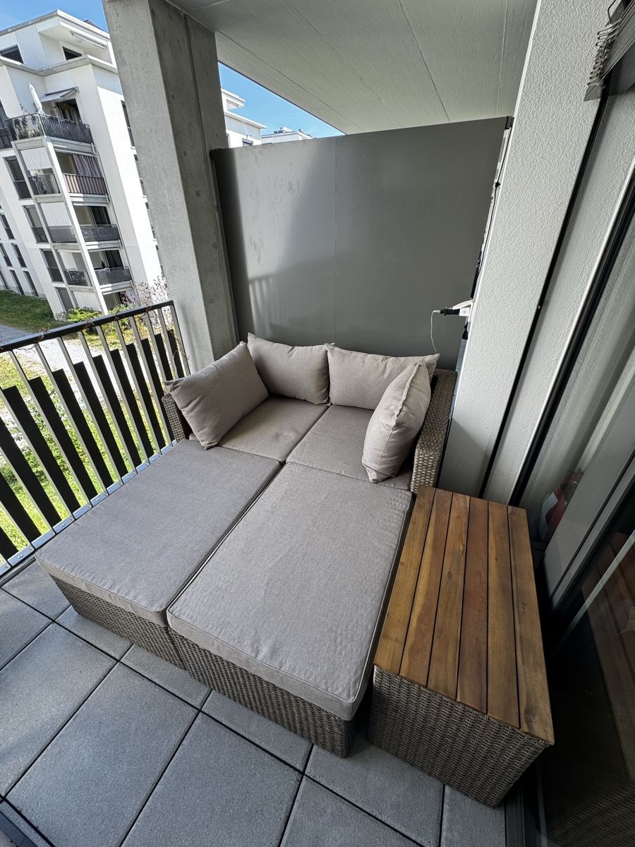 Liegen & Liegestühle: Modular balcony lounge set with table – Neu (gemäss Beschreibung) aus Regensdorf von Maymay19