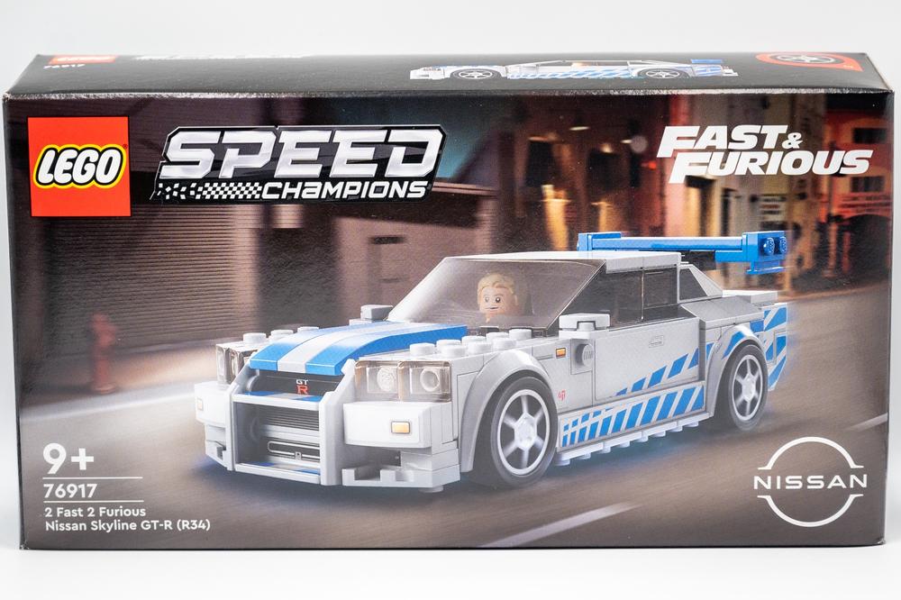 LEGO 76917 - Speed Champions 2 Fast 2 Furious Nissan Skyline GT-R (R34),  Modellino Auto da