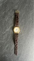 Elegante Vintage Uhr mit Echtleder Armband zu verkaufen