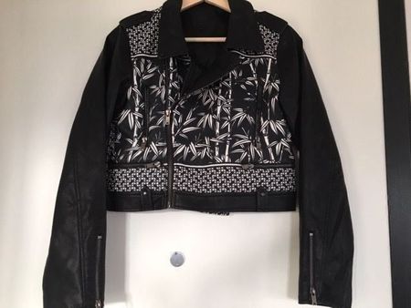 Schicke Lederjacke von Silvian Heach neuwertig, Grösse S