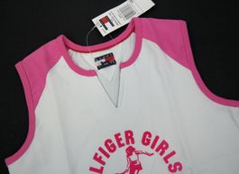 Tommy Hilfiger Mädchen Tennis Top/weiss.pink/Gr.140-152/Neu