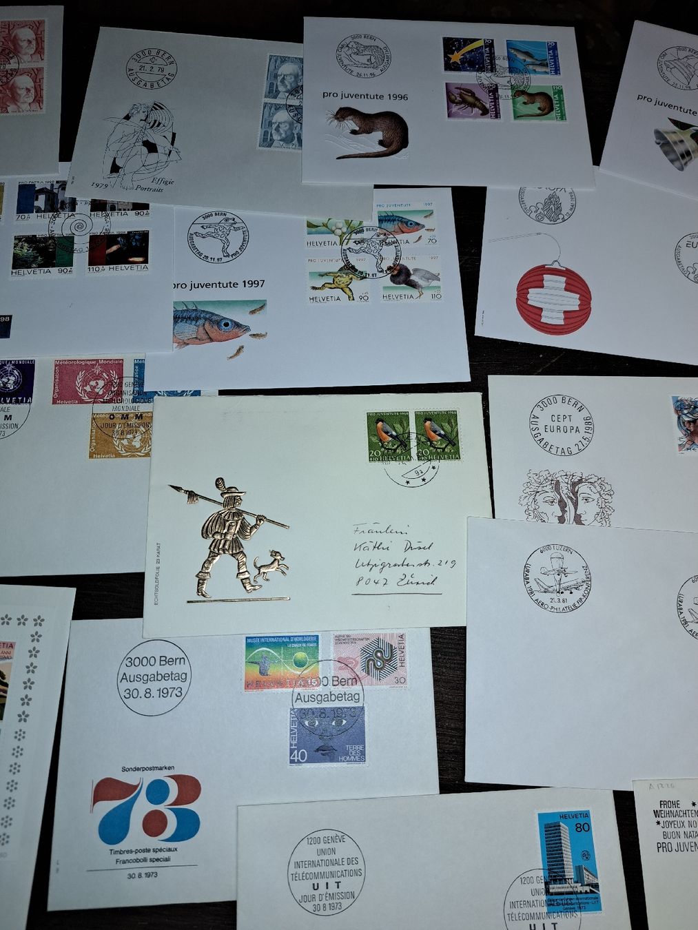 Tutti i francobolli: Alte Briefe-Sammlung: Schweiz Briefmarken  – Usato da Kölliken venduto da Upcycling-by-Mc-TAM 5