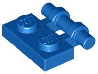 Lego 19x Platten 1x2 mit Griff (2540) blau
