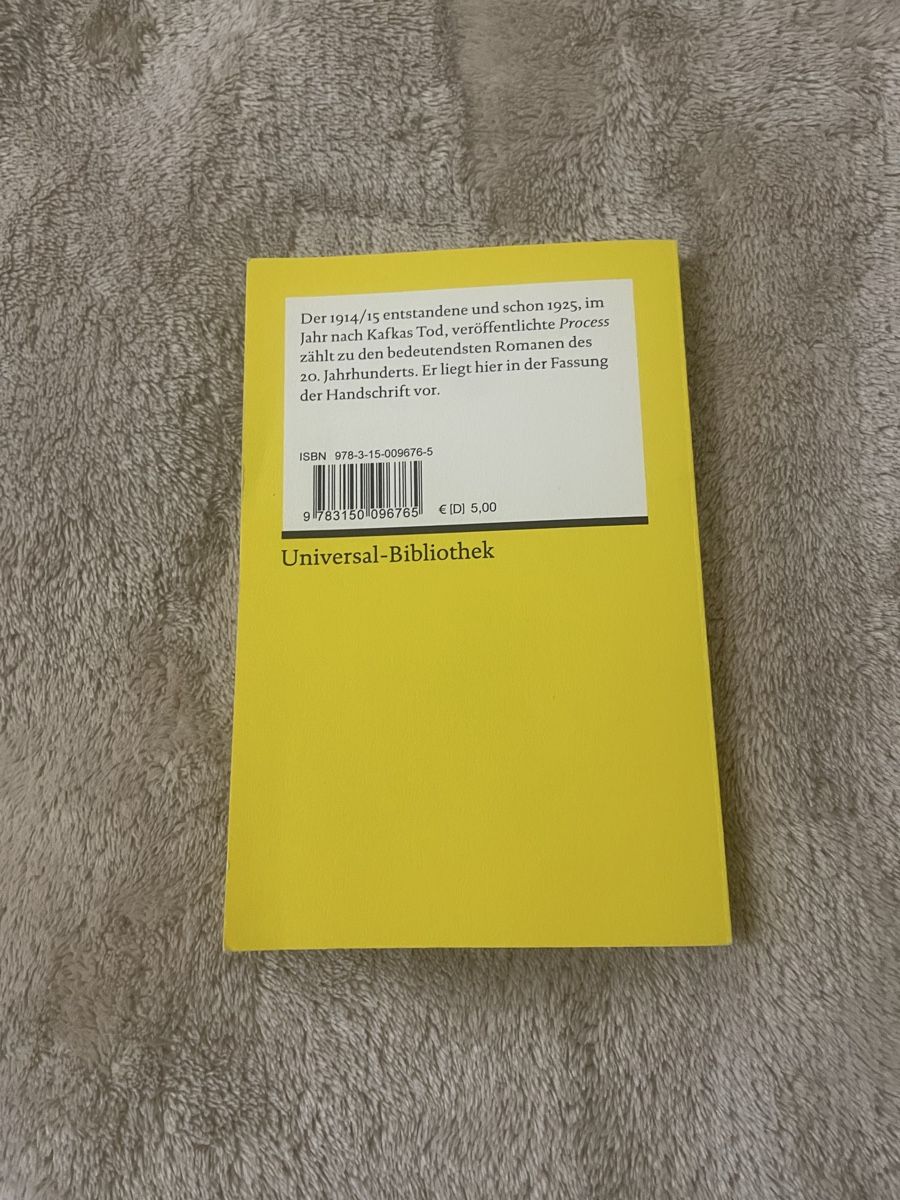 Libri: Franz Kafka - Der Process – Nuovo (secondo la descrizione) da Zürich venduto da estela22 2