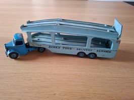 Autotransporter Blech, Lastwagen, Dinky Toys, 1950er Jahre