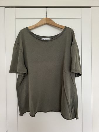 Damen T-Shirt Zara Khaki Grösse S