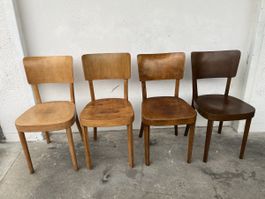 Horgen Glarus Safran Vintage Beizenstuhl Holz Stuhl