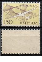 1949 POSTA AEREA SBK F45  150 Rp violetto/giallo NUOVO **MNH