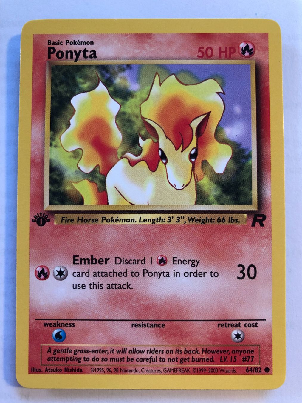 Sammelbilder & Trading cards: Ponyta 1st Team Rocket - MINT - ab 1.- – Gebraucht aus Giubiasco von dan_pr8b