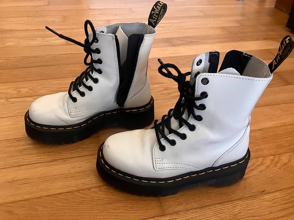 Dr. Martens Scarpe da donna: weisse Dr. Martens boots – Usato da Rotkreuz venduto da jezicanne17 4