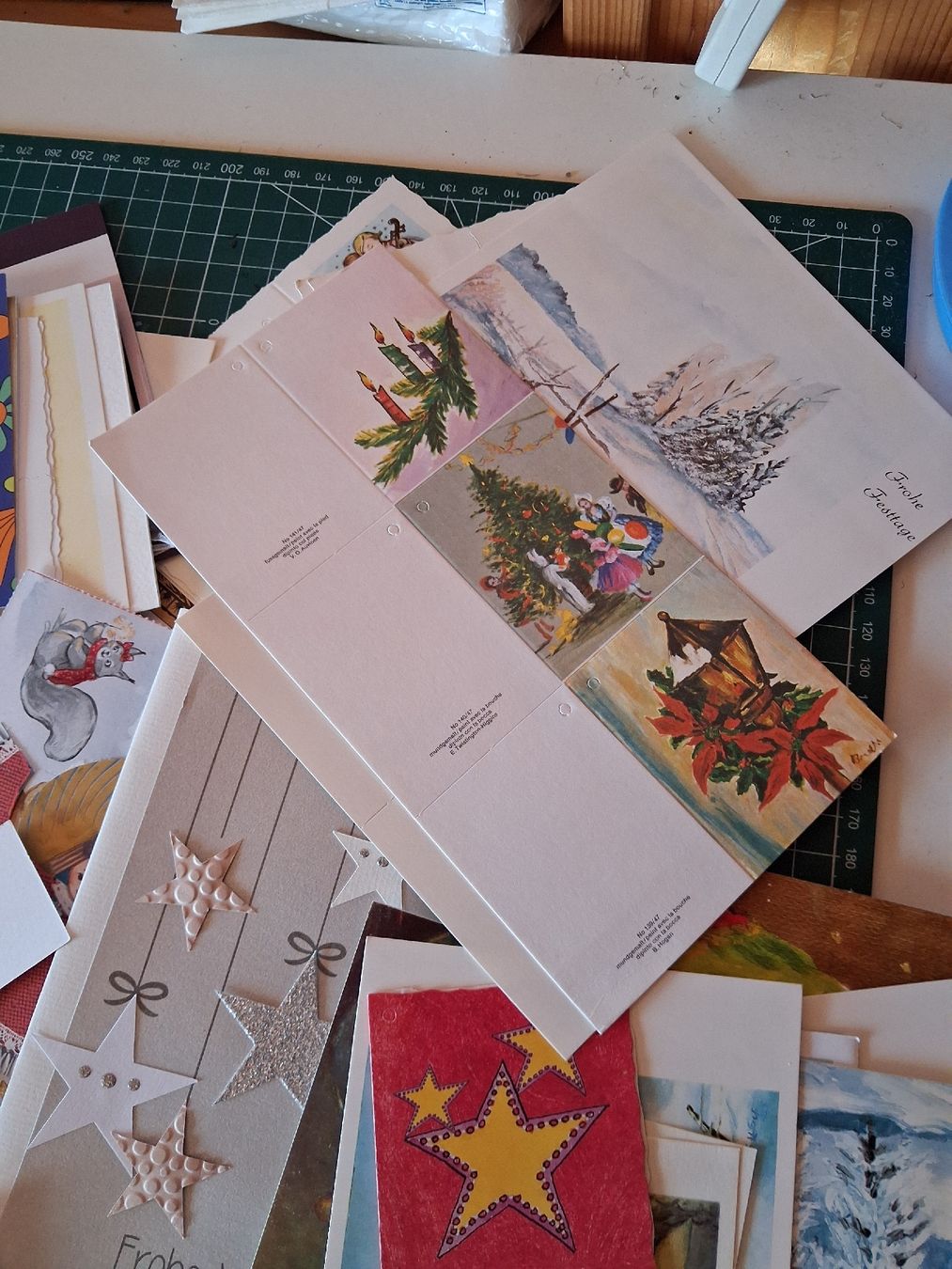Cartoline: Weihnachtskarten und Bastelbogen diverse Motive Set – Nuovo (secondo la descrizione) da Ruschein venduto da ecf_268w 3