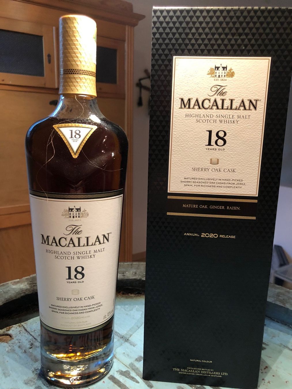 Macallan Bevande alcoliche: Macallan Sherry 18 Years 2020 Annual Release – Nuovo e nell'imballaggio originale da Aarwangen venduto da concorde58