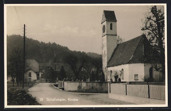 Cartoline postali: Schafisheim, Strassenpartie mit Blick zu – Usato da Berlin venduto da bartko-reher