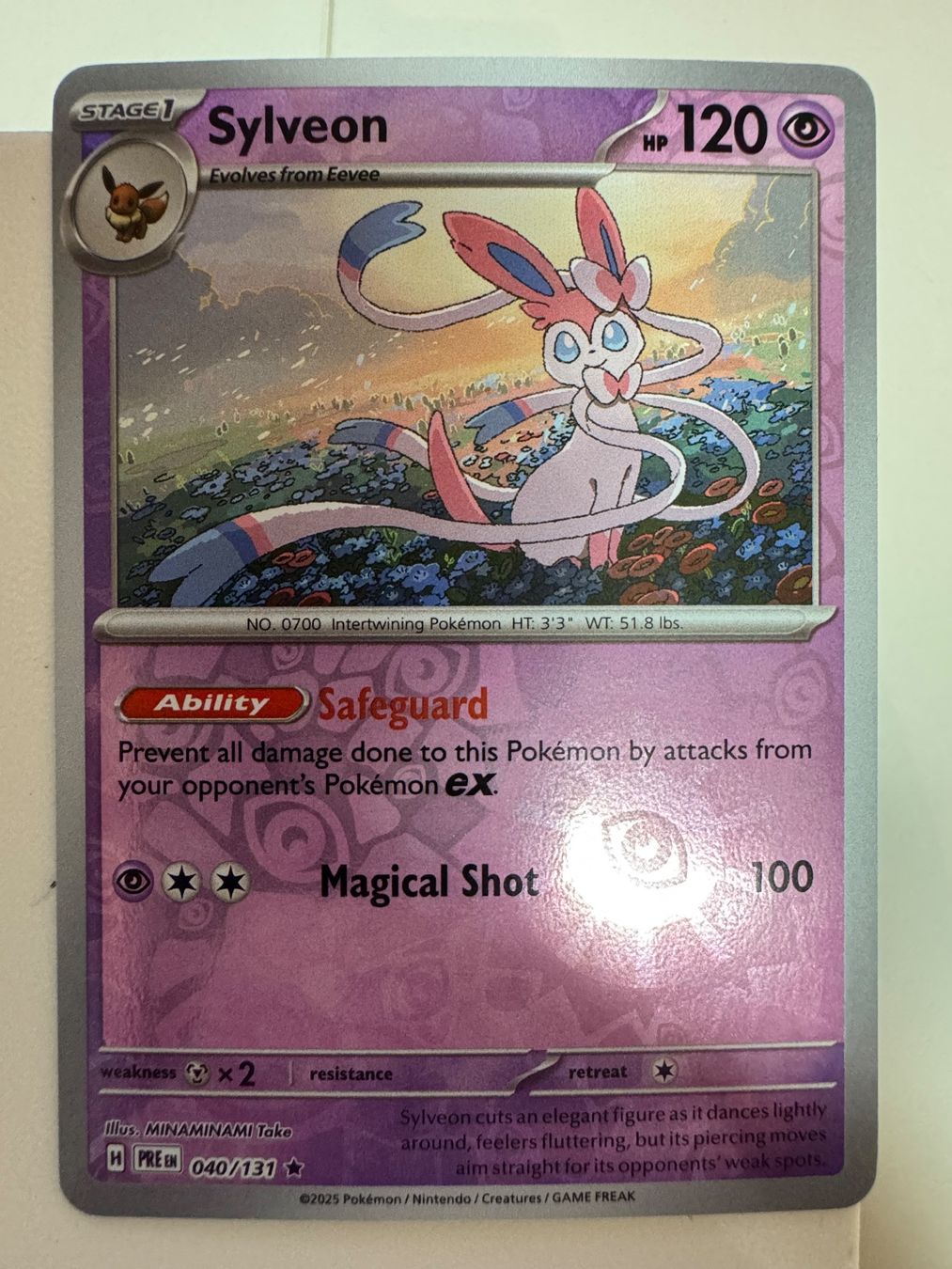 Pokémon Carte collezionabili: Sylveon | Reverse Holo | 040/131 | Prismatic Evolutions – Nuovo (secondo la descrizione) da Bassersdorf venduto da ero_9zp9