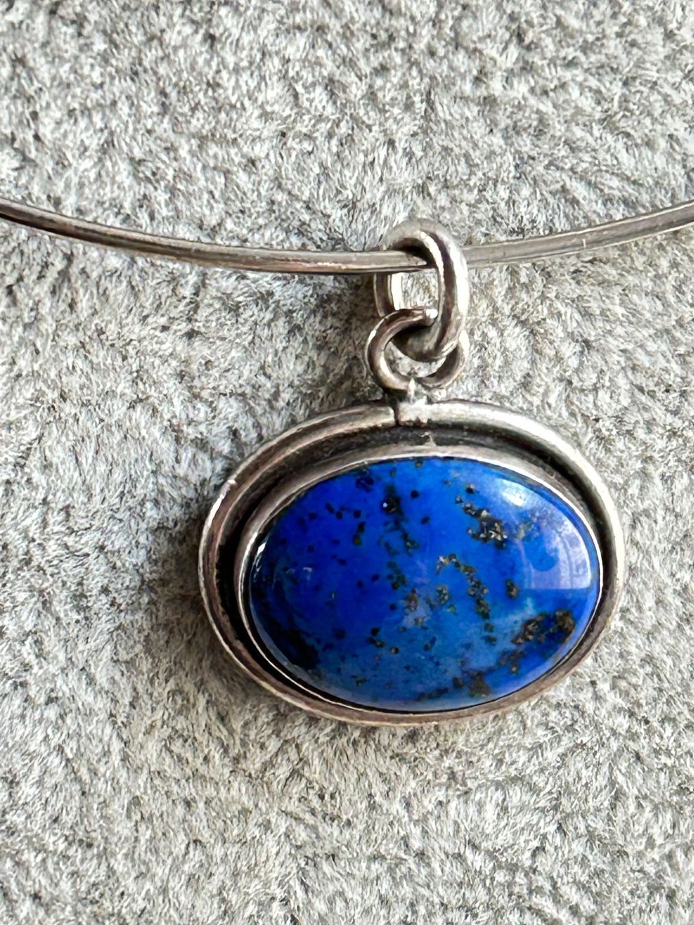 Ciondoli: Silberreif mit Anhänger, Lapislazuli (925) – Usato da Laufen venduto da belleskulptur