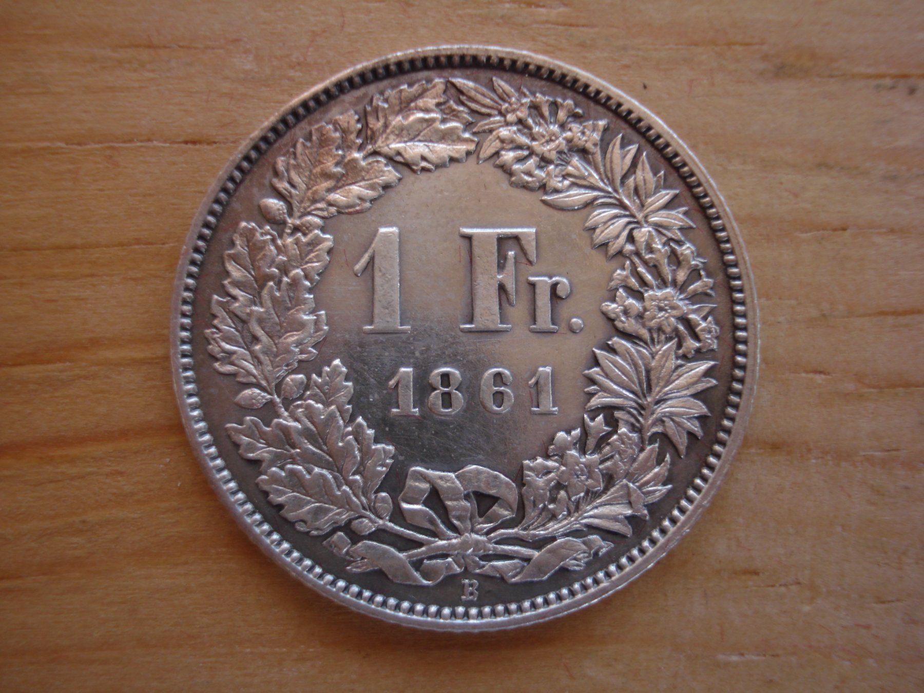 Tutti le monete: (C1) 1 Franken 1861 UNZ – Usato da Erlach venduto da Net-Coins