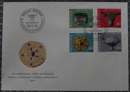 Pro Patria FDC-Couvert 1974 ET-Gestempelt