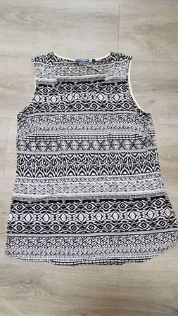 Top in schwarz/weiss 42