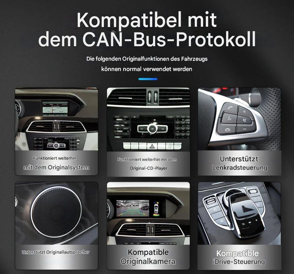 Lettore multimediale & Streamer: Mercedes W204 2011-2014 | 8.8" Touchscreen Multimedia Player – Nuovo e nell'imballaggio originale da Chur venduto da shop.chur 4