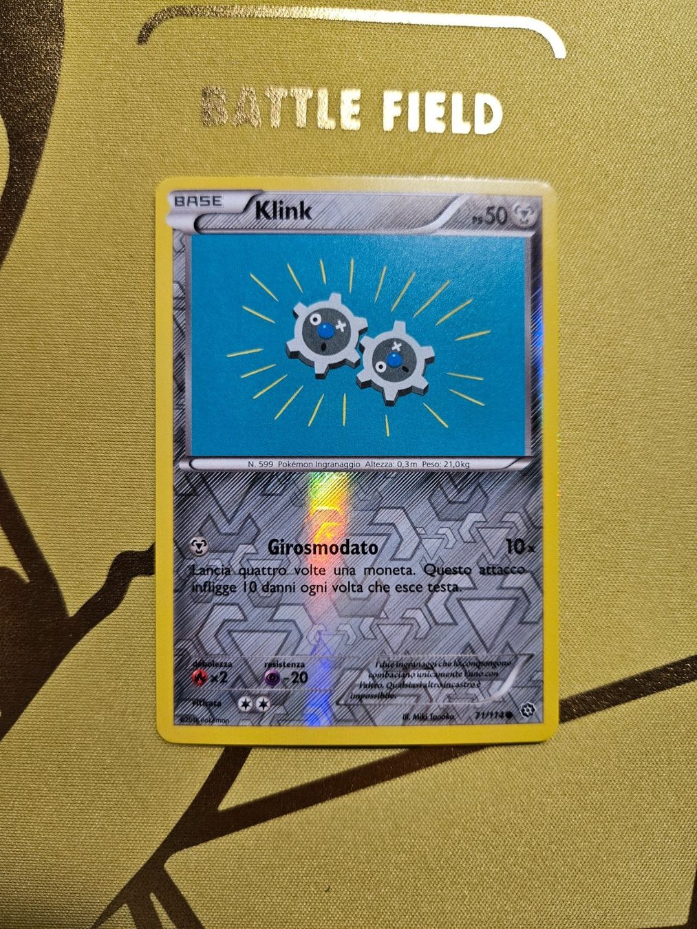 Pokémon Carte collezionabili: Steam Siege - Klink – Usato da Bellinzona venduto da Pokemarco