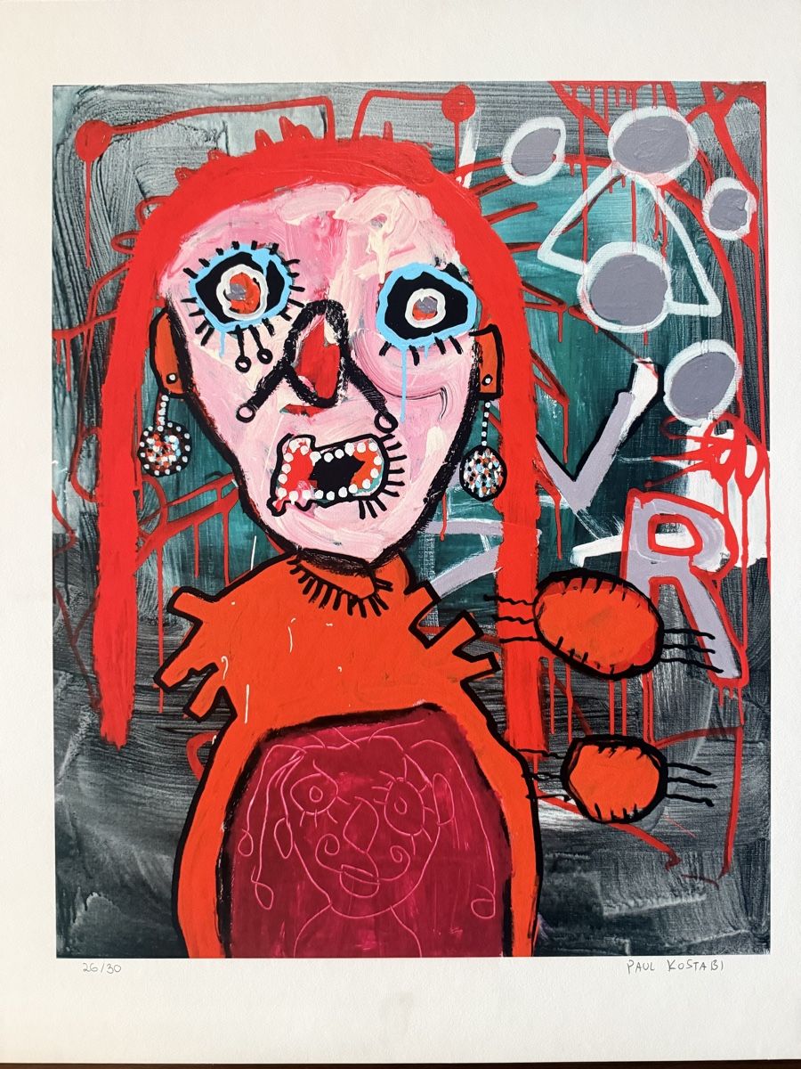 Grafiken & Lithographien: Paul Kostabi - Farblithographie  – Gebraucht aus Solothurn von NUVICO
