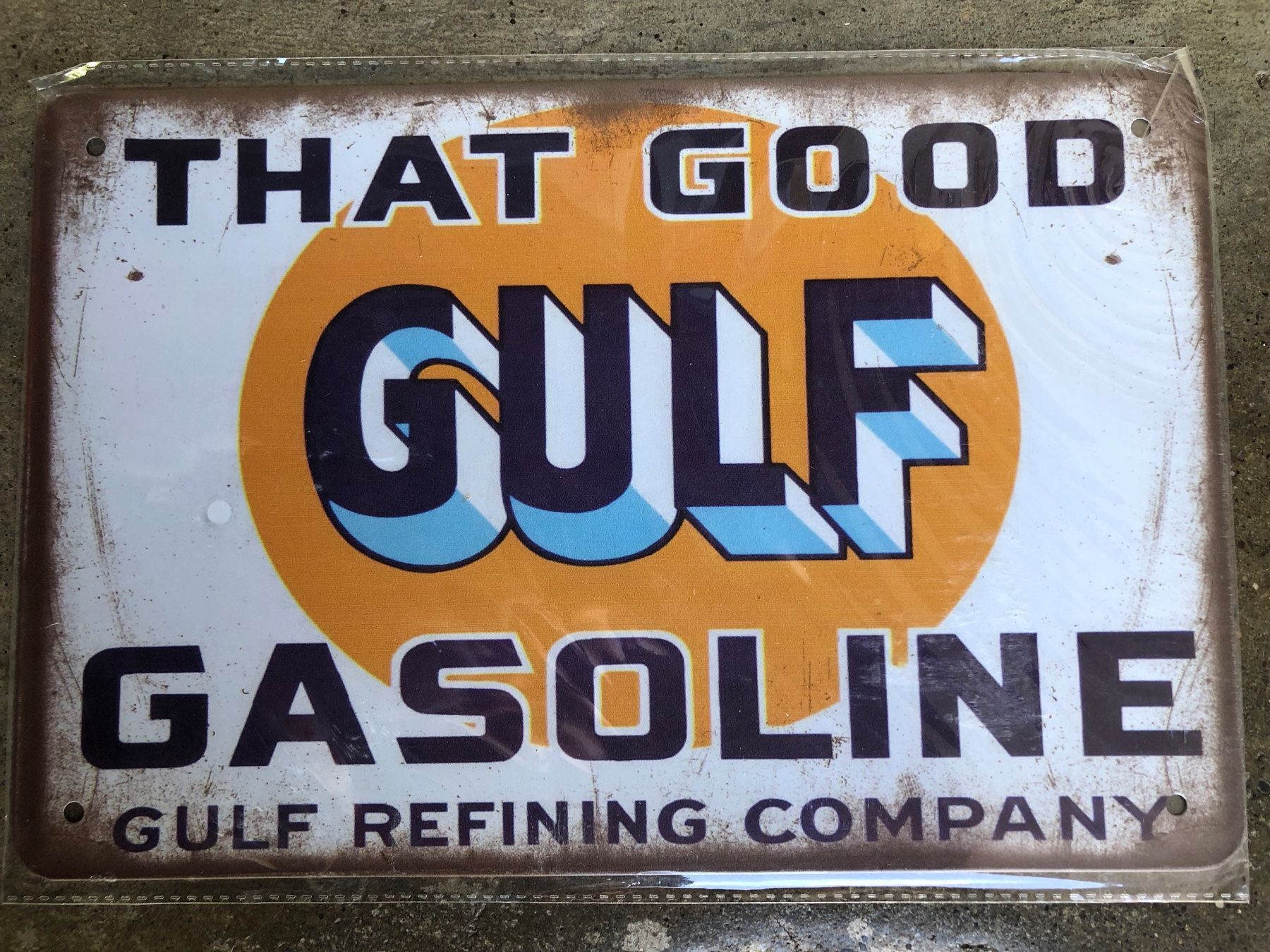 Schilder: Gulf gasoline werbung reklame classic – Neu (gemäss Beschreibung) aus Reinach AG von rares75