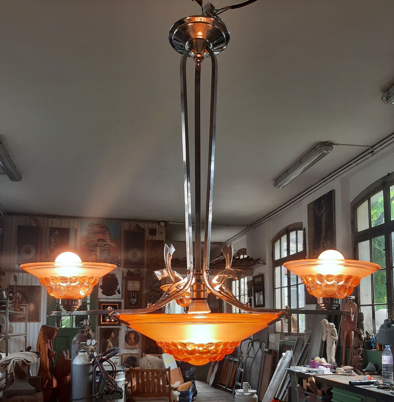 Kronleuchter & Deckenlampen: Antike Art Deco Deckenlampe – Gebraucht aus Arbon von torso444