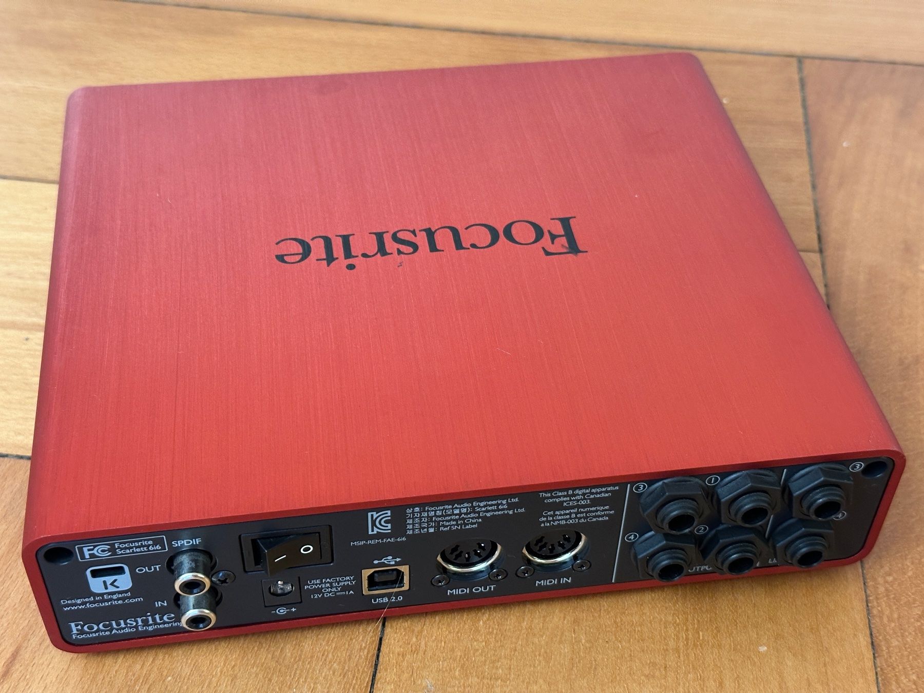 Equipement studio: Focusrite Scarlett 6i6 (2015) – D'occasion à Winterthur par martinprobst 2