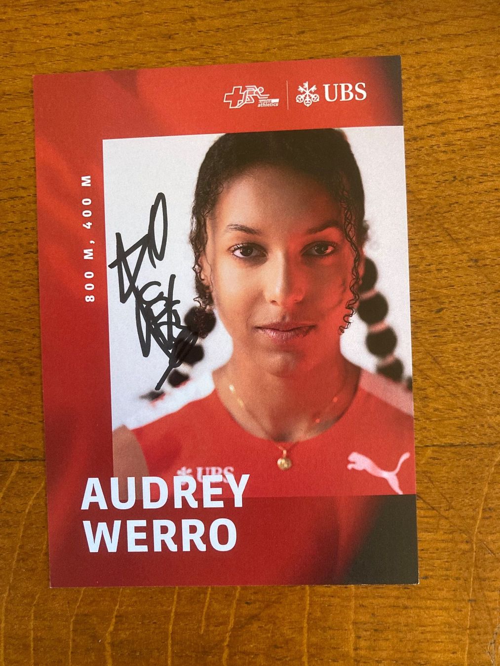 Autographes: Audrey  Werro   /  orig. AK – Neuf (Voir description) à Lovens par Traktor69