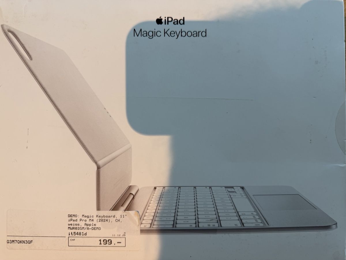 Apple Claviers: Apple Magic Keyboard for iPad Pro 11" white – Neuf (Voir description) à Luzern par car_zdf9