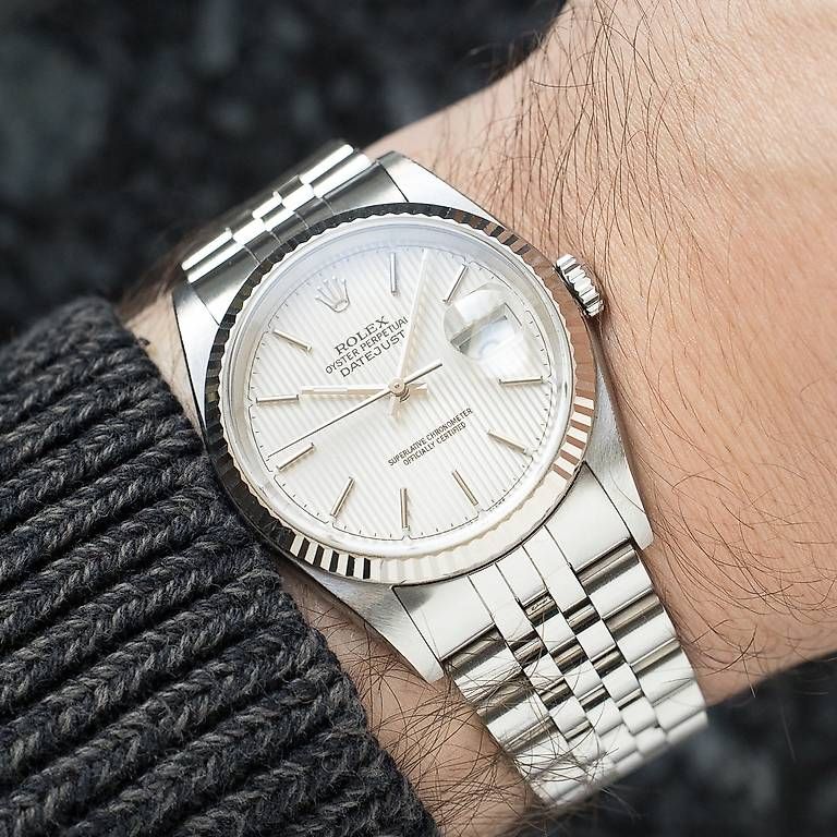 Montres: Rolex Datejust "Tapestry" ref. 16234, vendue en 2005 – D'occasion à Lausanne par inf_dft9 1