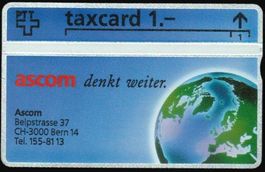 Taxcard 207L_11361 Ascom 1 Fr. ungebraucht