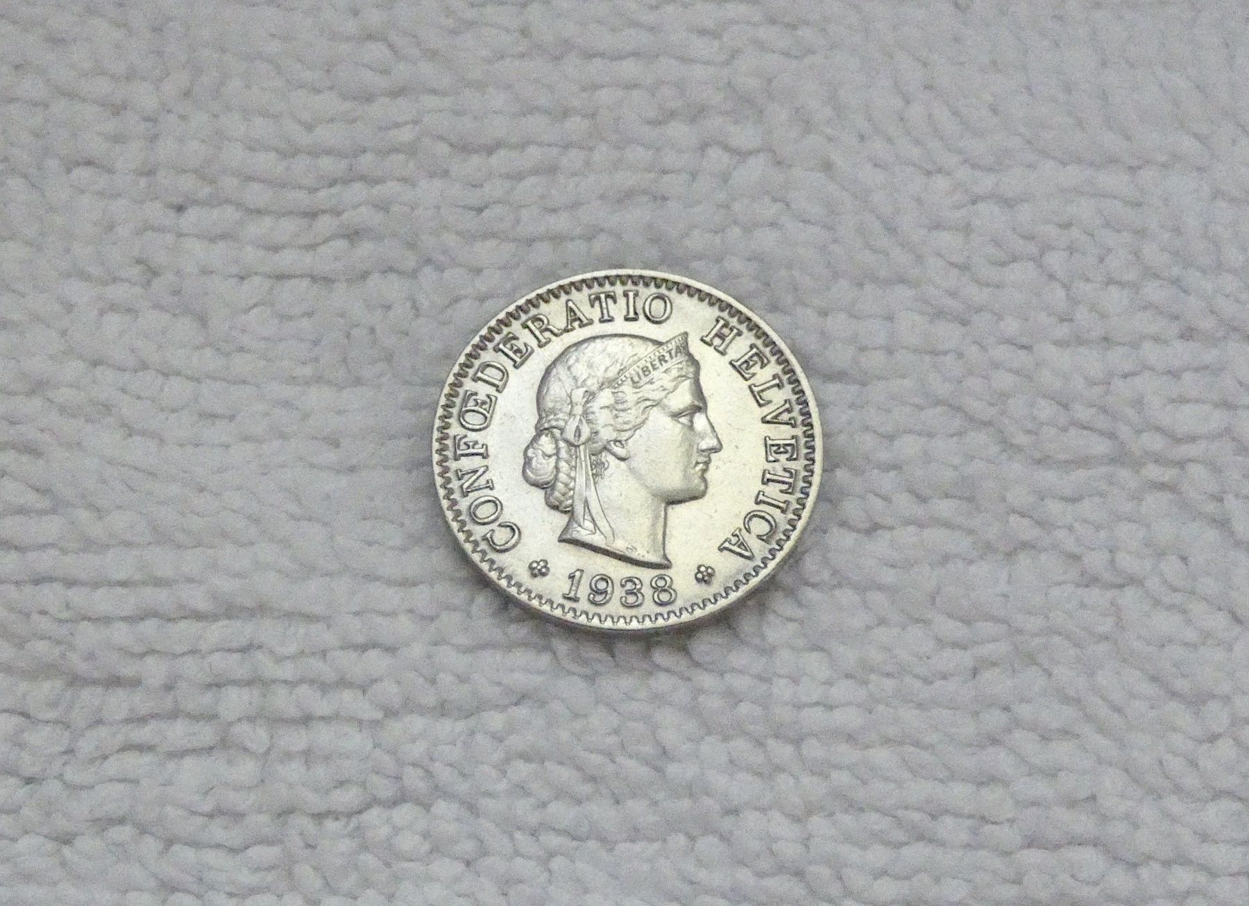 Tutti le monete: 5 centimes/rappen 1938 – Usato da Nyon venduto da Ilmi09