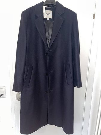 COS Mens Classic Wool Coat  Size 52  New with Tags