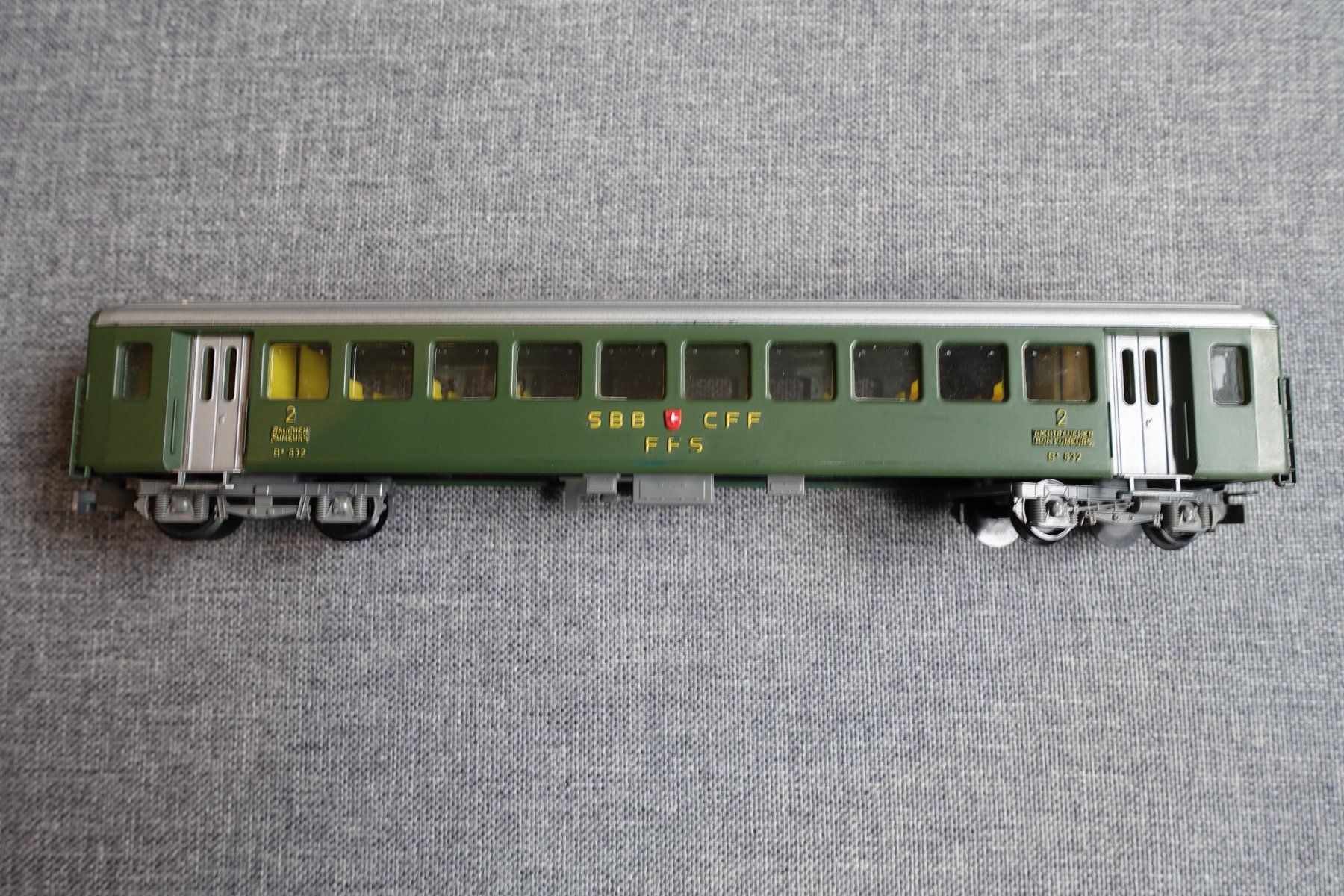 Kleinbahn Modellini di ferrovie: KLEINBAHN No. 381 SBB Einheitswagen 2. Klasse – Usato da Wallbach venduto da Sarrows 1
