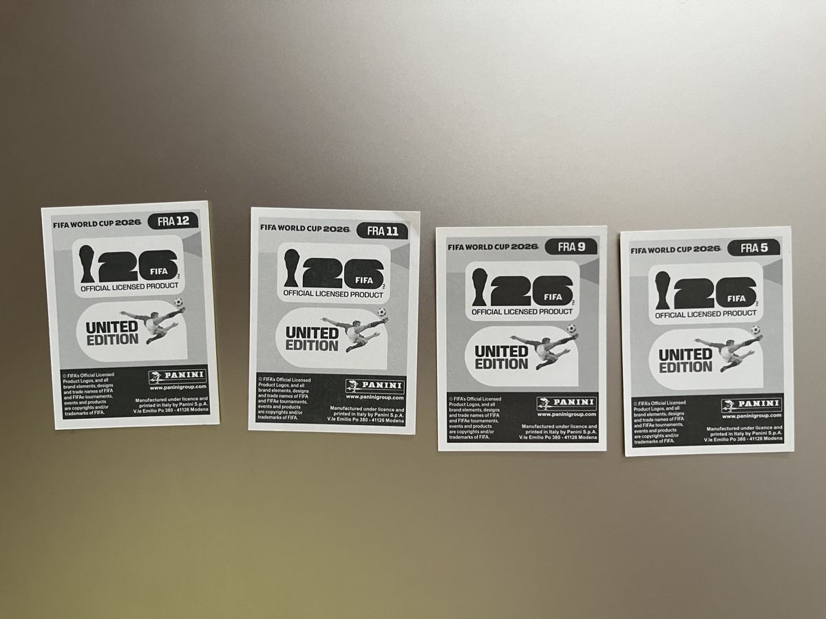 Panini Carte collezionabili: Panini WM26 FRA 5,9,11,12 – Nuovo (secondo la descrizione) da Au ZH venduto da Paninifieber26 1