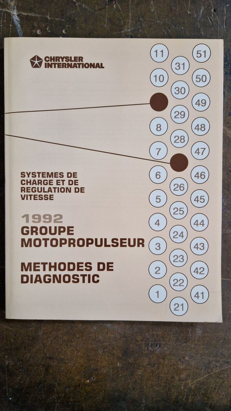 Bücher: Methodes de diagnostic: Chrysler '92 systemes de charge... – Gebraucht aus Zürich von jhkag