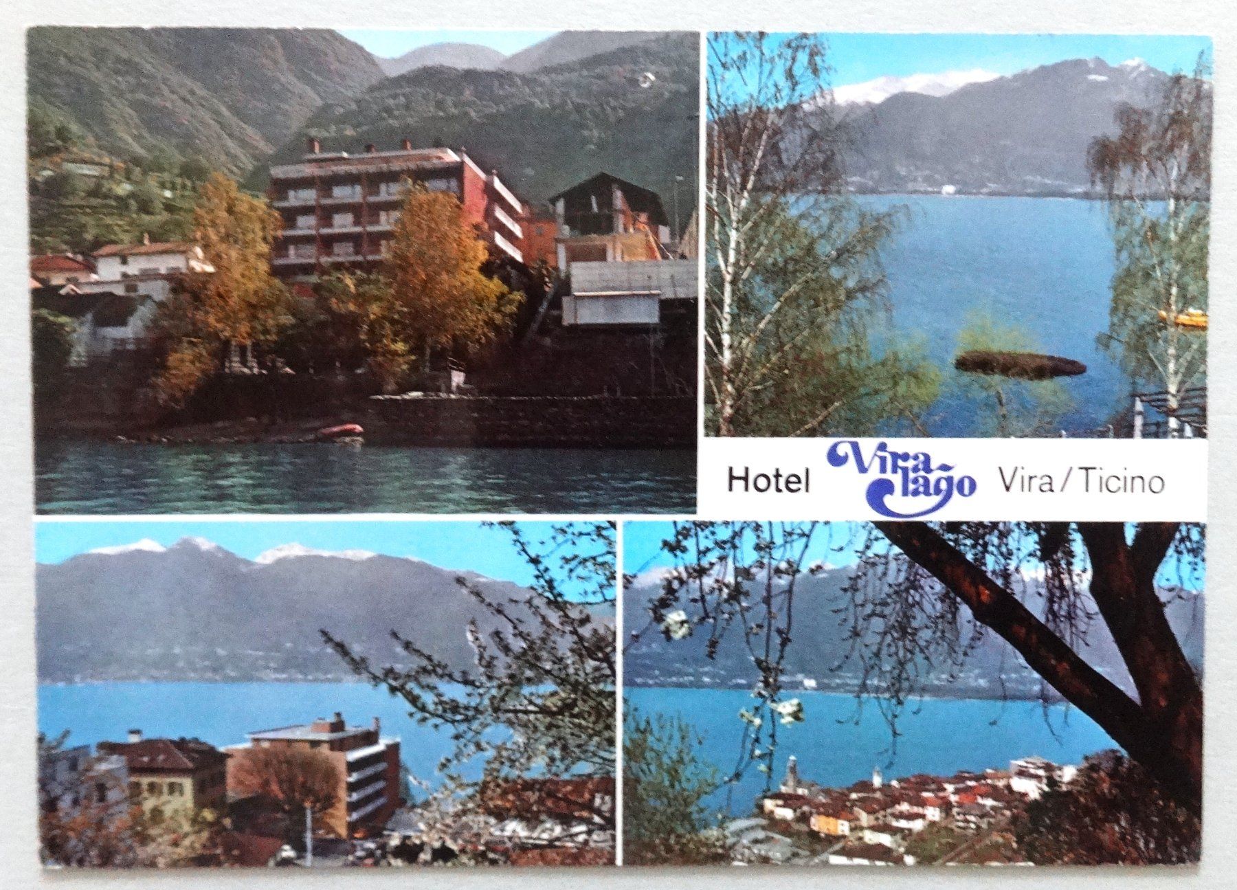 Ansichtskarten: Albergo "Viralago", Vira-Gambarogno – Gebraucht aus Fétigny von Billy2miny