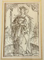 💚 Renaissance Holzschnitt Heiligen Dorothea🇨🇭 SAMMLUNG