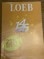 LOEB Rabatt-Bon 25 Prozent gueltig bis 03.10.2026 neu
