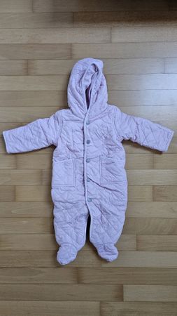 Ralph Lauren. Pink warm overall with fleece lining, 9m
