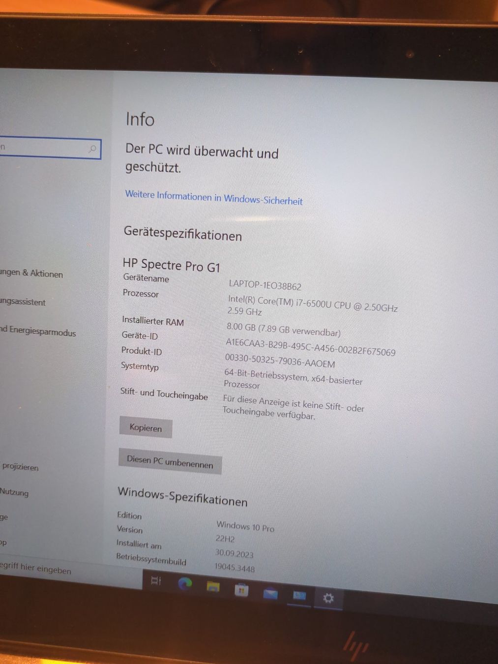 Laptop HP Spectre Pro G1 (Gebraucht) in Wettingen für CHF 202 – mit ...