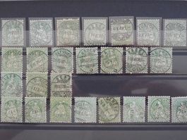 STEMPEL-LOT: VOLLSTEMPEL Nr.40, sehr sauber - 25 Stück