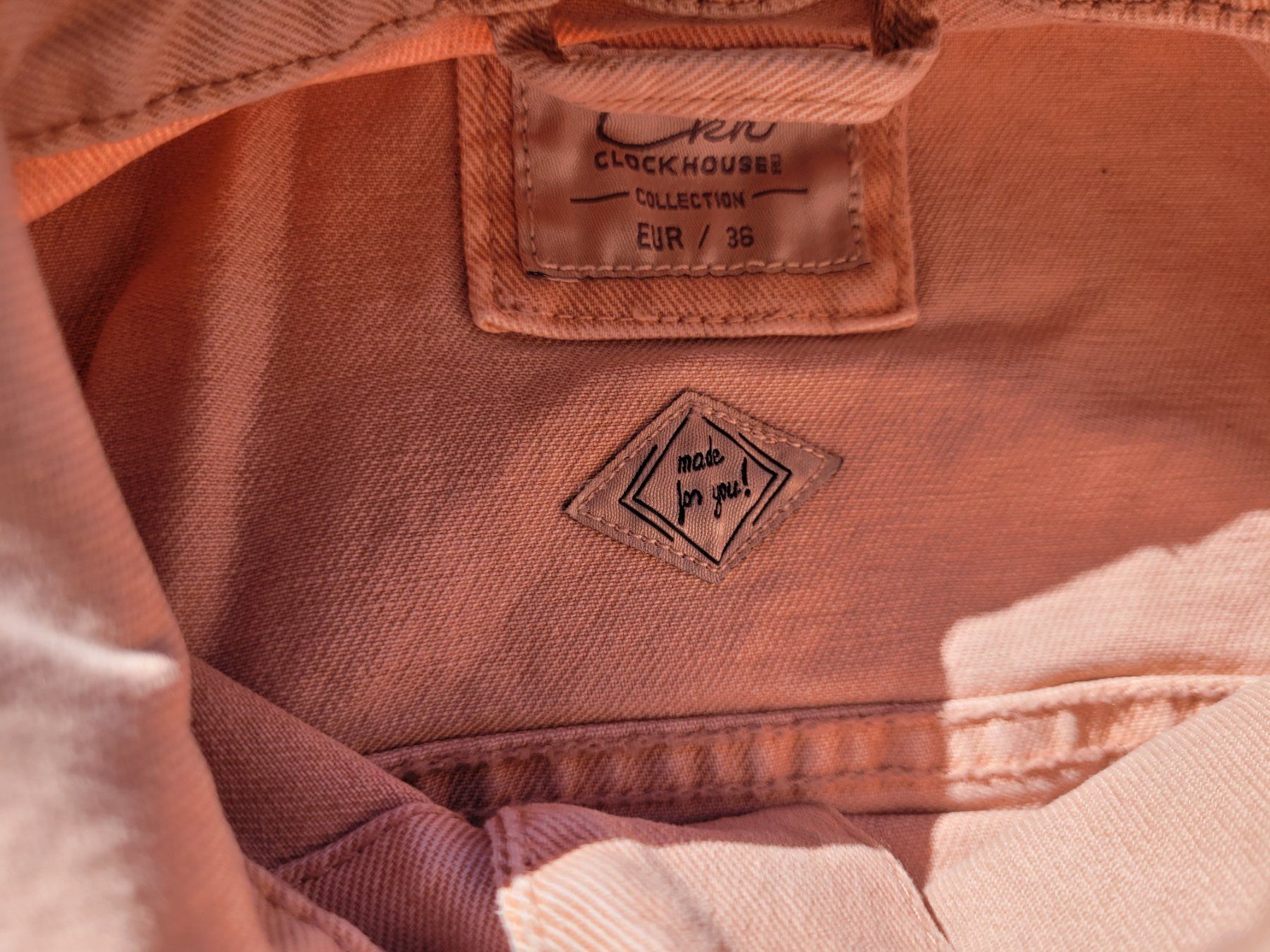 Giacche: CLOCKHOUSE Jeansjacke Damen Gr.36, Farbe lachs – Usato da Oetwil am See venduto da swisspeak 3