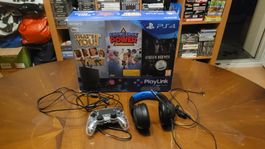 Playstation 4 Slim inkl Spiele und Headset / OVP,wie neu