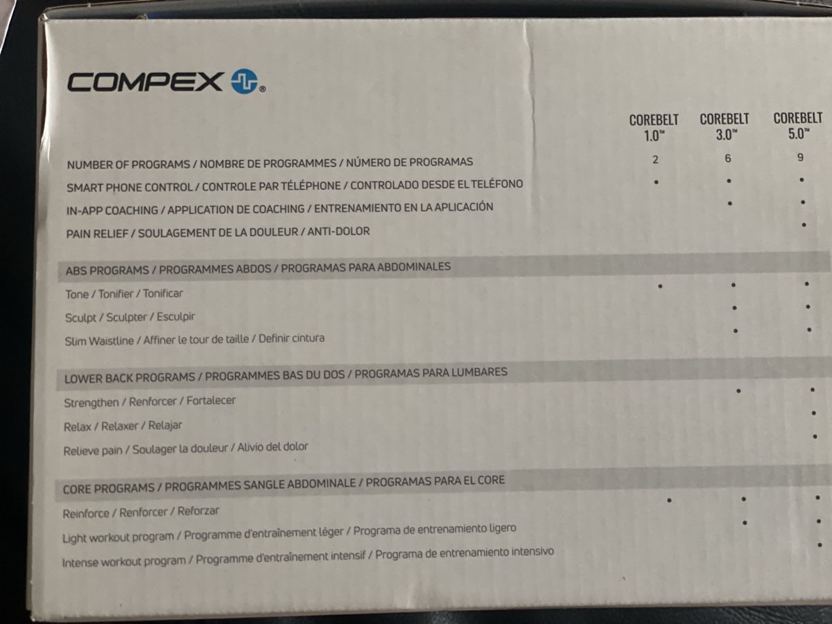 Compex Vélos d'appartement: Compex Corebelt 3.0 – Neuf (Voir description) à Lausanne par mar_pmn6 5