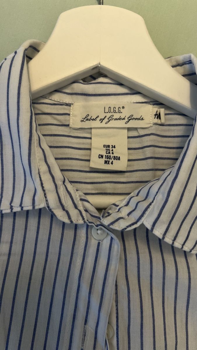 H&M Blusen: Gestreiftes Sommerhemd von H&M, Größe 34 – Gebraucht aus Bern von PrettyLittleWindow 2