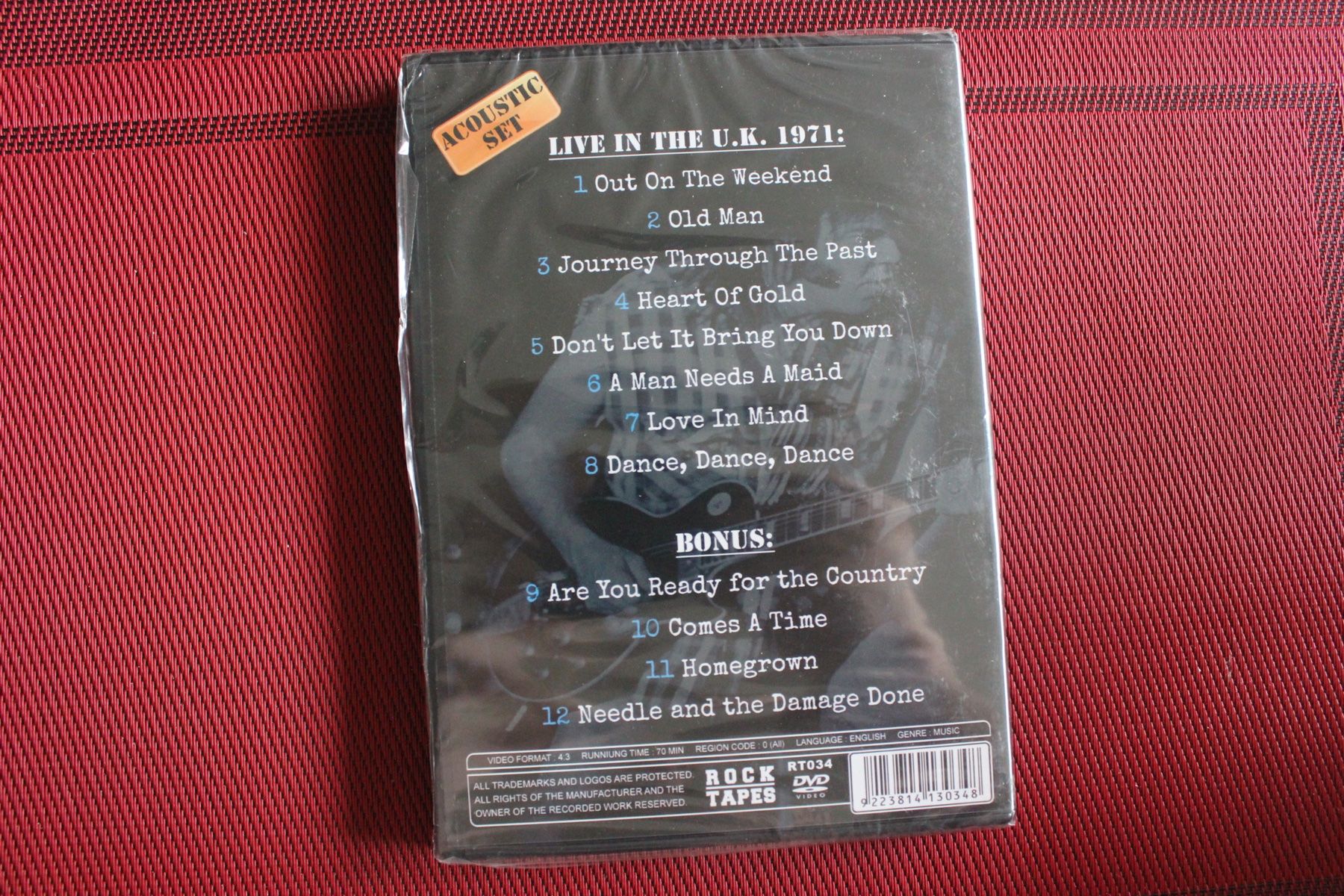 Alle DVDs: Neil Young Live Acoustic Performance 1971 DVD – Neu und originalverpackt aus Geroldswil von Schlumpfine1973 1