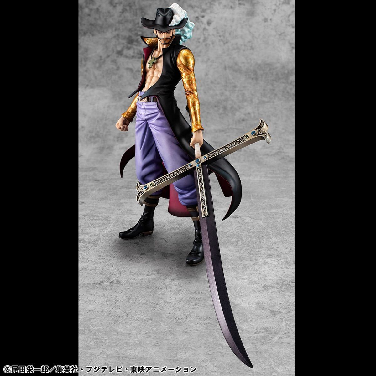 Statuette: One Piece P.O.P. SA-MAXIMUM Hawk Eye Dracule Mihawk Ver. R – Nuovo e nell'imballaggio originale da St-Imier venduto da ATTAKSHOP 2